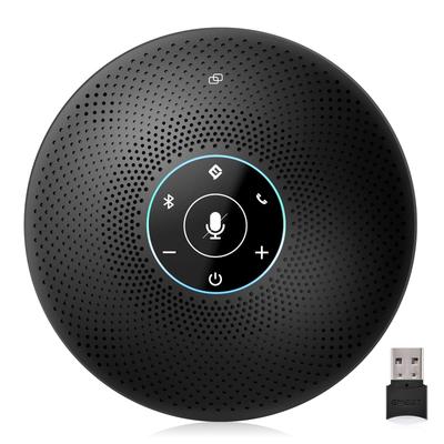 Микрофон EMEET M2 Max для дома, поддерживает до 15 всенаправленных звуковых светодиодов, автоматическая голосовая связь, домашняя онлайн-конференция, веб-видео, совместимость с видео