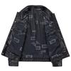 FAPAI Men's Genuine Goatskin Lapel Leather Jacket