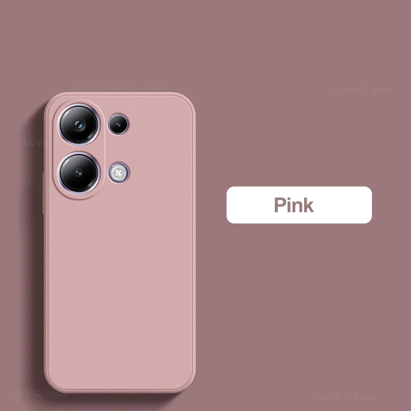 Чехол для телефона Poco M6 Pro, силиконовый однотонный защитный чехол от падений и столкновений для Xiaomi Poco M6 M 6 Pro M6Pro PocoM6 Pro