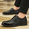 Модные деловые кожаные туфли для мужчин на шнуровке, модные туфли для улицы, классические итальянские деловые туфли для офиса, мужские туфли-оксфорды, туфли дерби