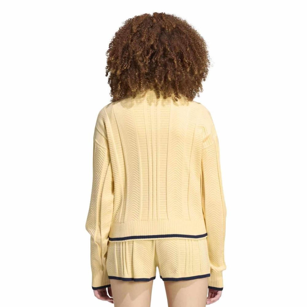 Adidas W Cable Knit Fbird Tt Track Top Warmvanilla Kr7047