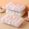 Egg Storage Box High Capacity Anti-Collision Transparent Visible 15 Grid Refrigerator Egg Fresh-keeping Box Kitchen Accessories