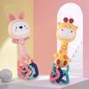 Baby Music Flashing Rattle Toys Rabbit Teether Hand Bells Mobile Infant Stop Weep Tear Rattles Newborn Early Educational Toy