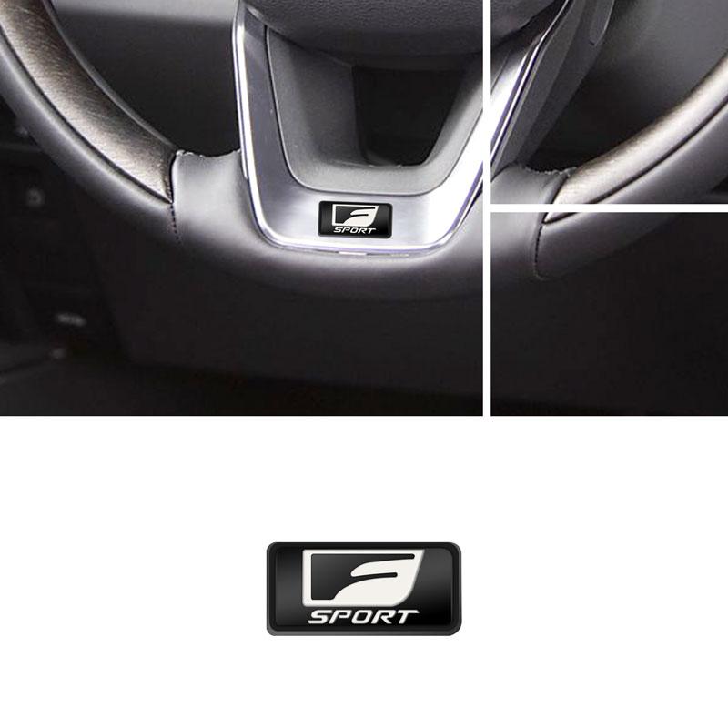 Автомобильный интерьер 3D металлический F спортивный логотип рулевое колесо маленькая наклейка центральная консоль декор для RX300 RX330 IS200 IS300 CT NX RX