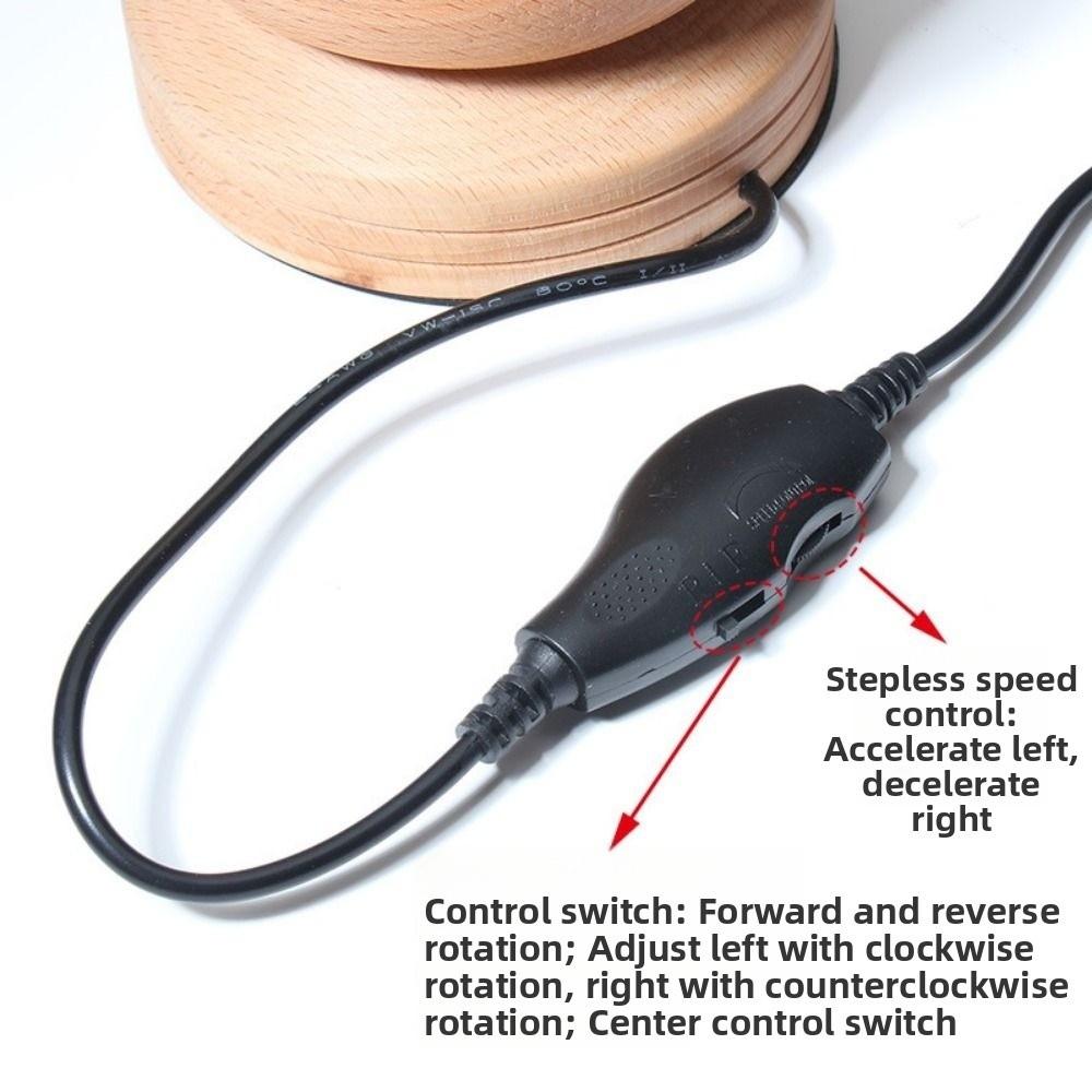 Easy Rotation Wooden Bead Spinner Solid Wood Bead Stringing Tool Making Necklaces