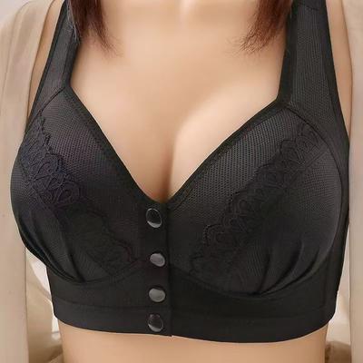Женский бюстгальтер с пряжкой спереди без стального кольца, тонкая чашка, женская майка, нижнее белье, чашка B/C