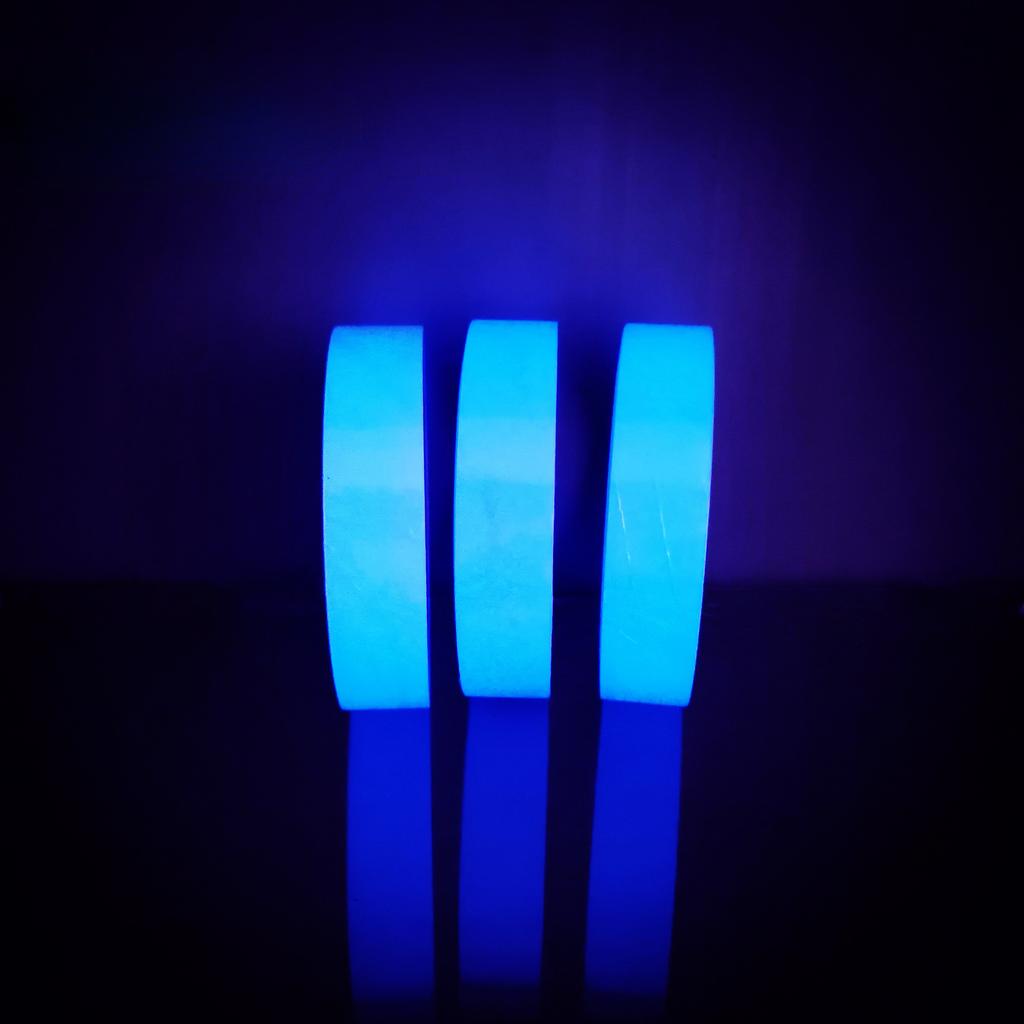 3M Синяя светящаяся в темноте лента Предупреждающие полосы Флуоресцентные лампы Хранение Клейкие наклейки для лестниц Стены Шаг Безопасный выход Знак