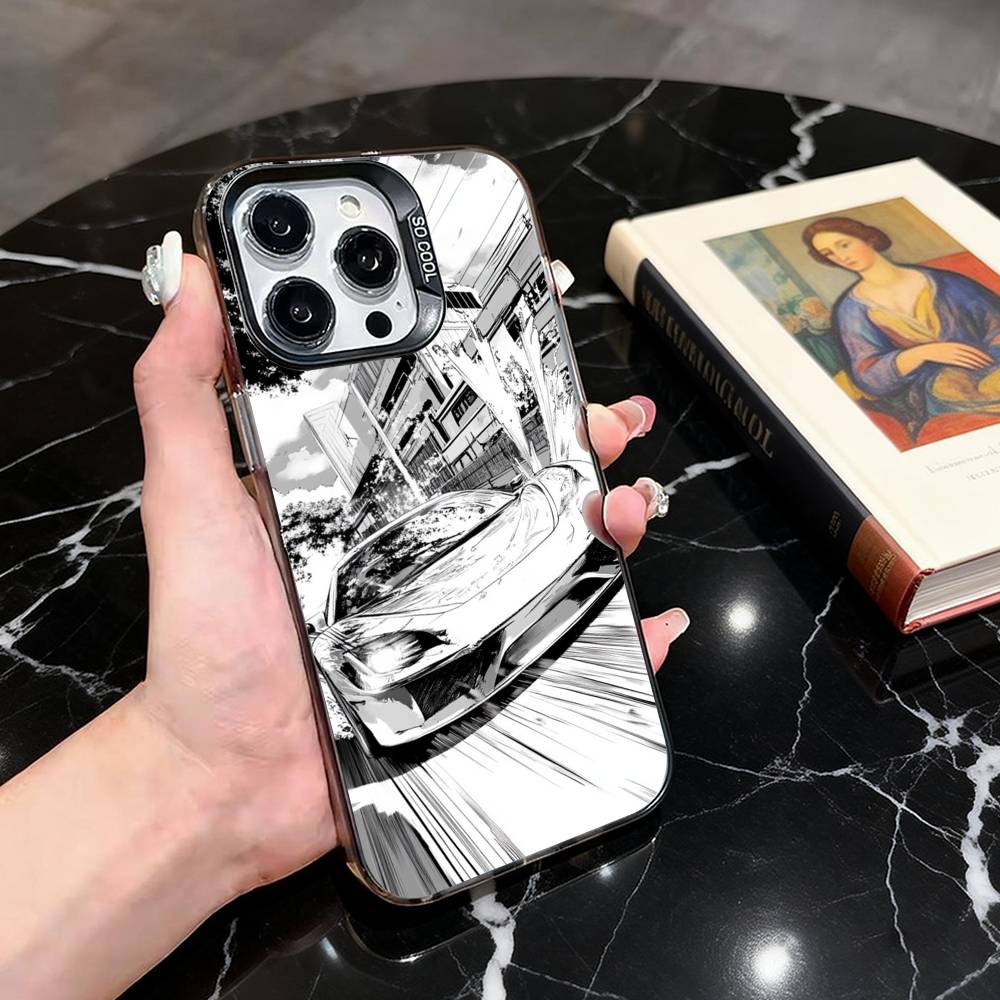 Чехол для телефона JDM Автомобиль Tokyo Drift Для iPhone 17,16,15,14,13,12,11 Plus,Pro Max,XS,Красочный Серебристый Чехол для телефона Funda Cover