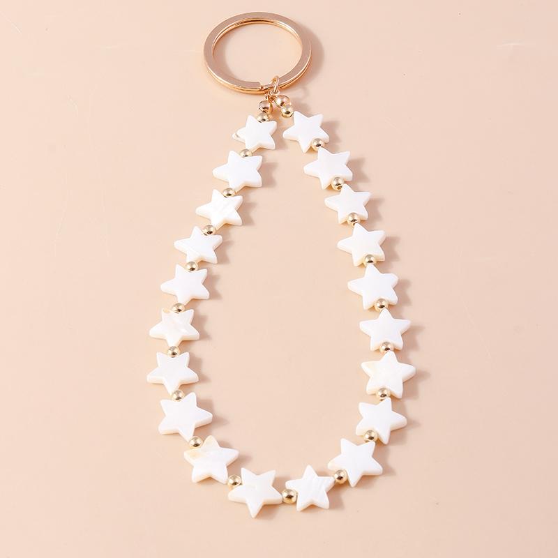 Милый брелок с бантиком из жемчуга ручной работы для женщин, девочек, с сердечком любви, подвеска-кольцо для ключей, аксессуары для сумок, подарок для DIY-украшений