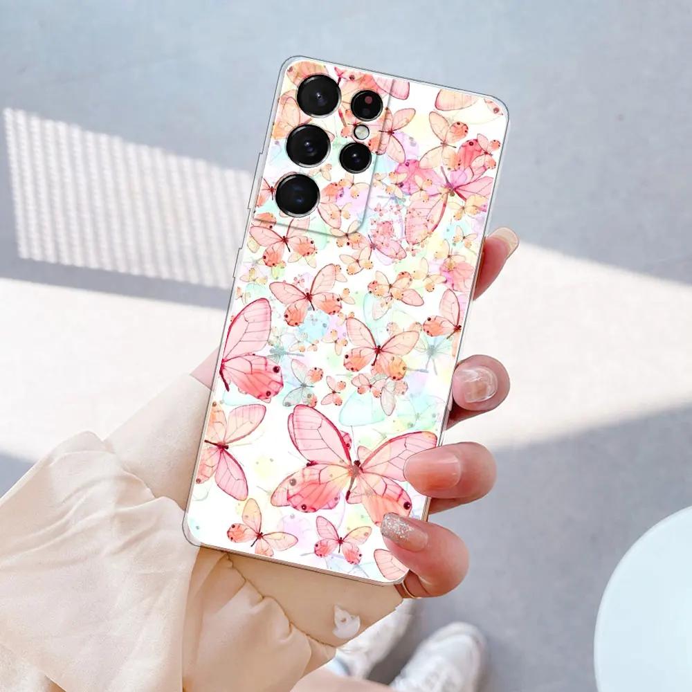 For Samsung S21 Ultra Case S21 Cover Back Cases For Samsung Galaxy S21 Plus Silicone Soft Bumper For Samsung S21 FE Fundas Coque