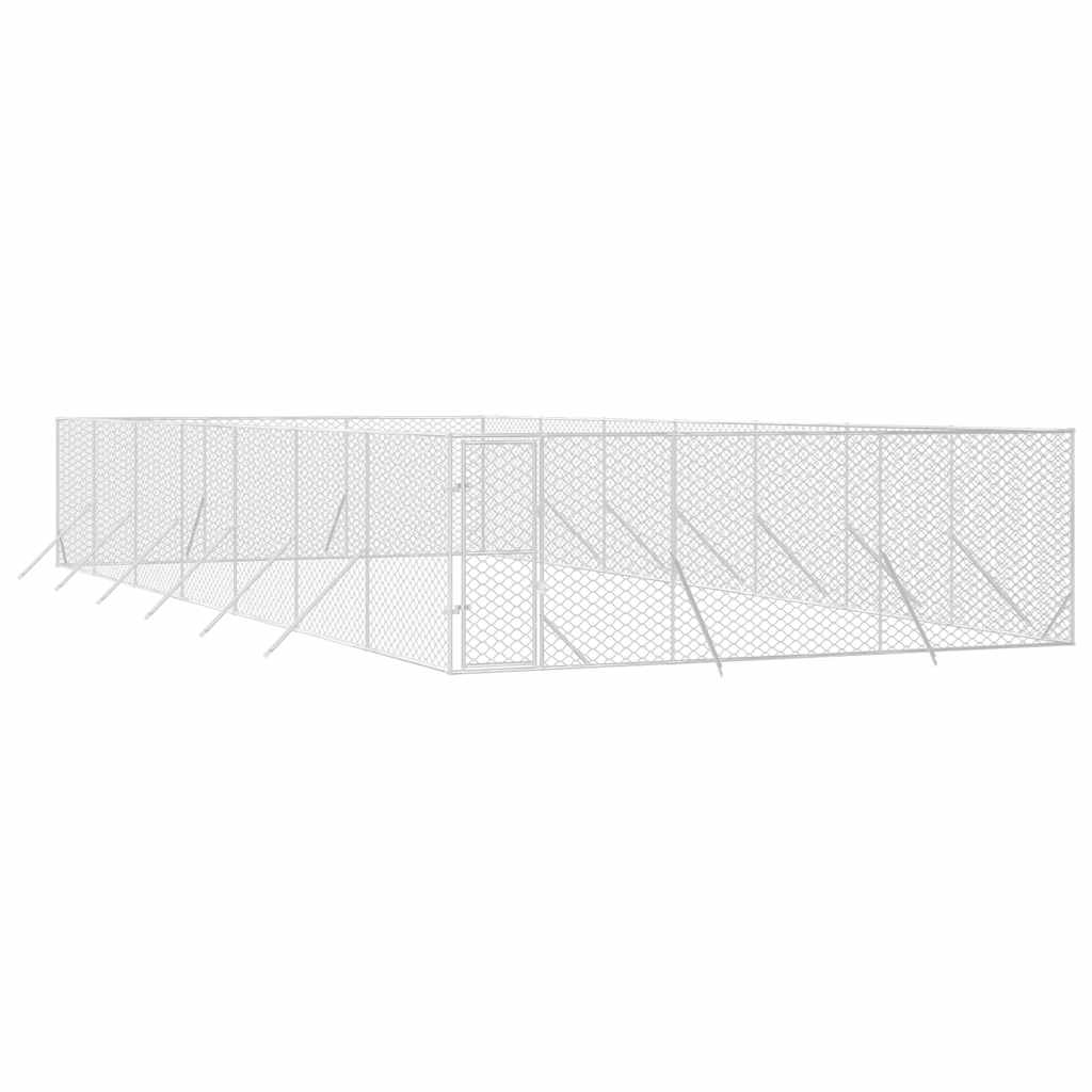 Vidaxl Kojec Zewnętrzny Dla Psa, 6X14X2 M, Stal Galwanizowana
