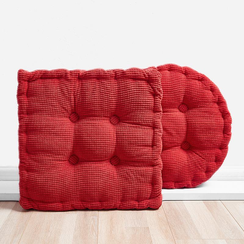Solid Color Biscuit Cushion Thick Buttocks Cushion, Sofa Cushion, Chair Cushion, Round Square Cushion PP Cotton