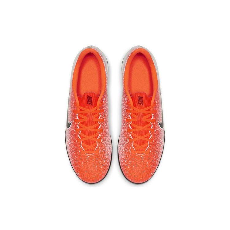 Nike Футбольные бутсы Mercurial Vapor 12 Club для игры на искусственном газоне Мужские футбольные бутсы Бело-оранжевые AH7386-801