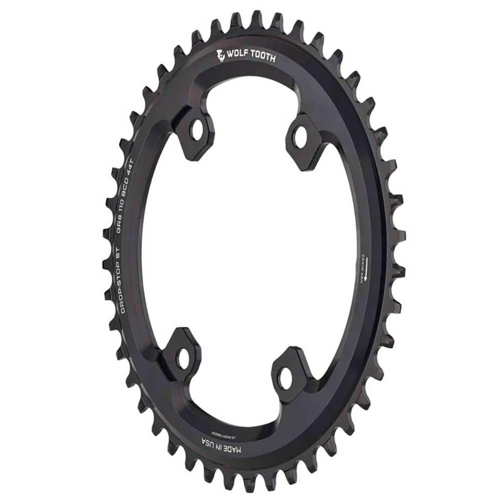 Wolf Tooth 110 BCD Asymmetric Chainrings for GRX Cranks ST 42T Saddle 4-Bolt Drop-Stop