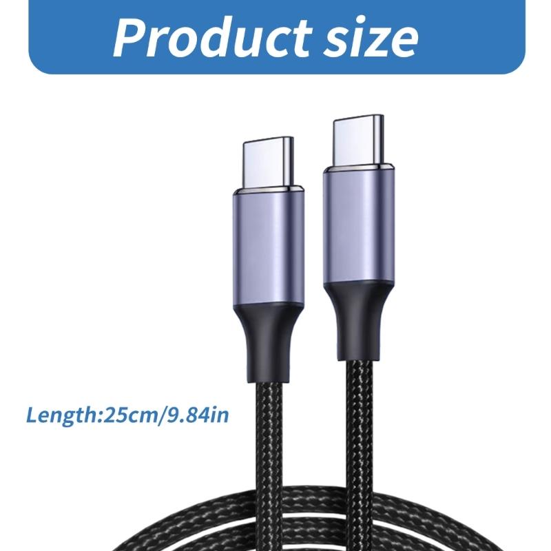 Кабель для зарядки USB C - USB C 100 Вт, кабель для зарядки Type C, кабель для быстрой зарядки, передача данных 480 Мбит/с для телефона, планшета