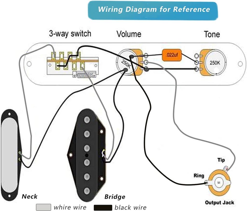 Guitar Telecaster Switch Control Guitar Neck Pickup Threaded Saddle Bridge Plate Loaded Alnico V Pickup Guitar Replacement Parts Bridge, 3-Way Plate,
