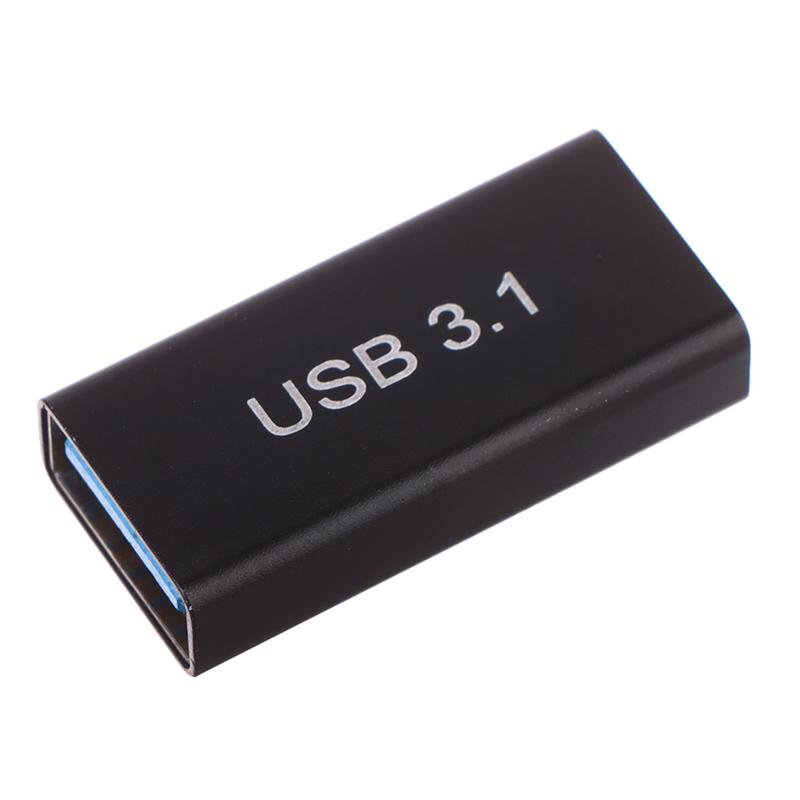 1 шт. USB 3.0 переходник женский на USB Type C женский прямой конвертер адаптер скорость Usb3.0 Type-C удлинитель соединение конвертер