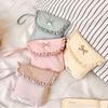 Large Capacity Mini Cosmetic Bag Bowknot Bow Makeup Bag Cute Sanitary Napkin Storage Bag  Travel