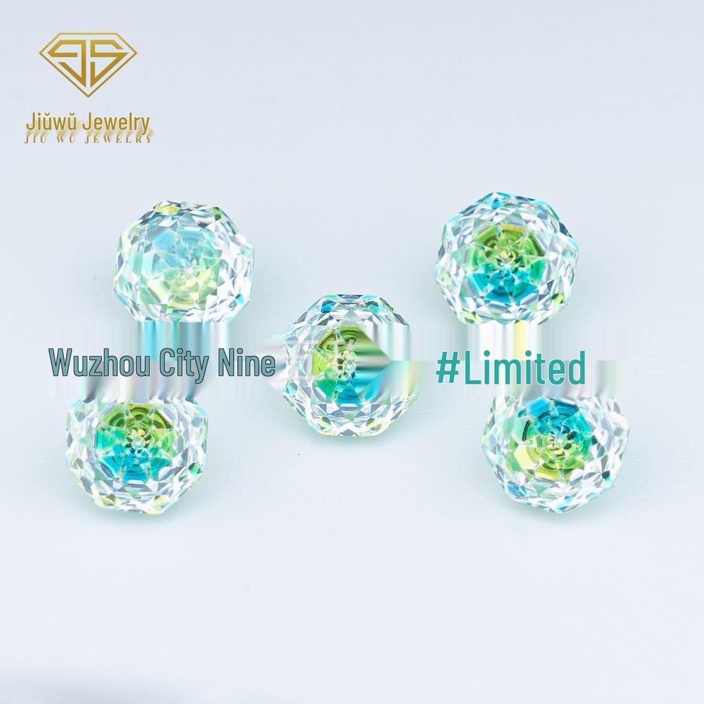 4-8mm Gradient Rose-Cut Two-Tone Soft Core Zircon Millennium Rose