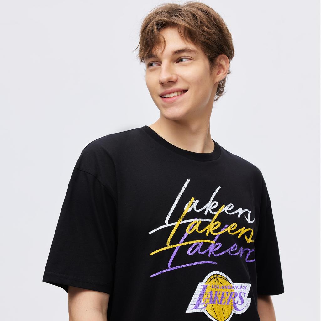 Mitchell & Ness 100% Хлопок Футболка Унисекс Черный MN25ATS30LA