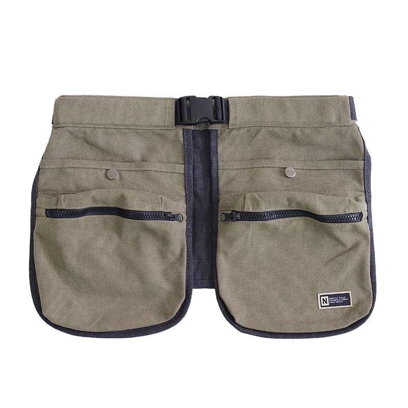 Unisex Canvas Work Apron Tool Pouch Gardening Cycling Outdoor