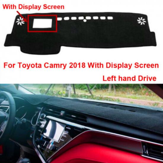 Car Dashboard Dash Mat Cover Anti-Sun for Toyota Camry 2018 With Display Screen
