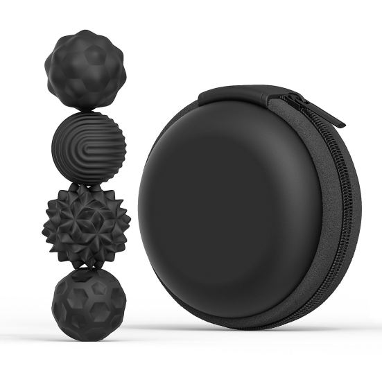 4/8 шт. Магнитный силиконовый сенсорный мяч с ящиком для хранения, портативный, для путешествий, снятия стресса, для детей, подростков, взрослых, успокаивающий текстурированный мяч для игрушек