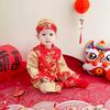 Boys' Spring and Autumn Hanfu: Retro Chinese Tang Suit for First Birthday - Kids' Ethnic Costume Set
