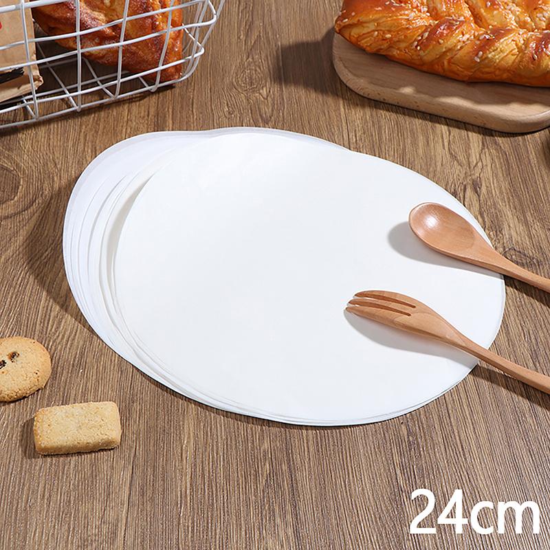 50Pcs Baking Oiled Paper Circle Parchment Paper Multifunction Liner Bbq Oven Patty Hamburger Paper Steamer Liners Baking Tool