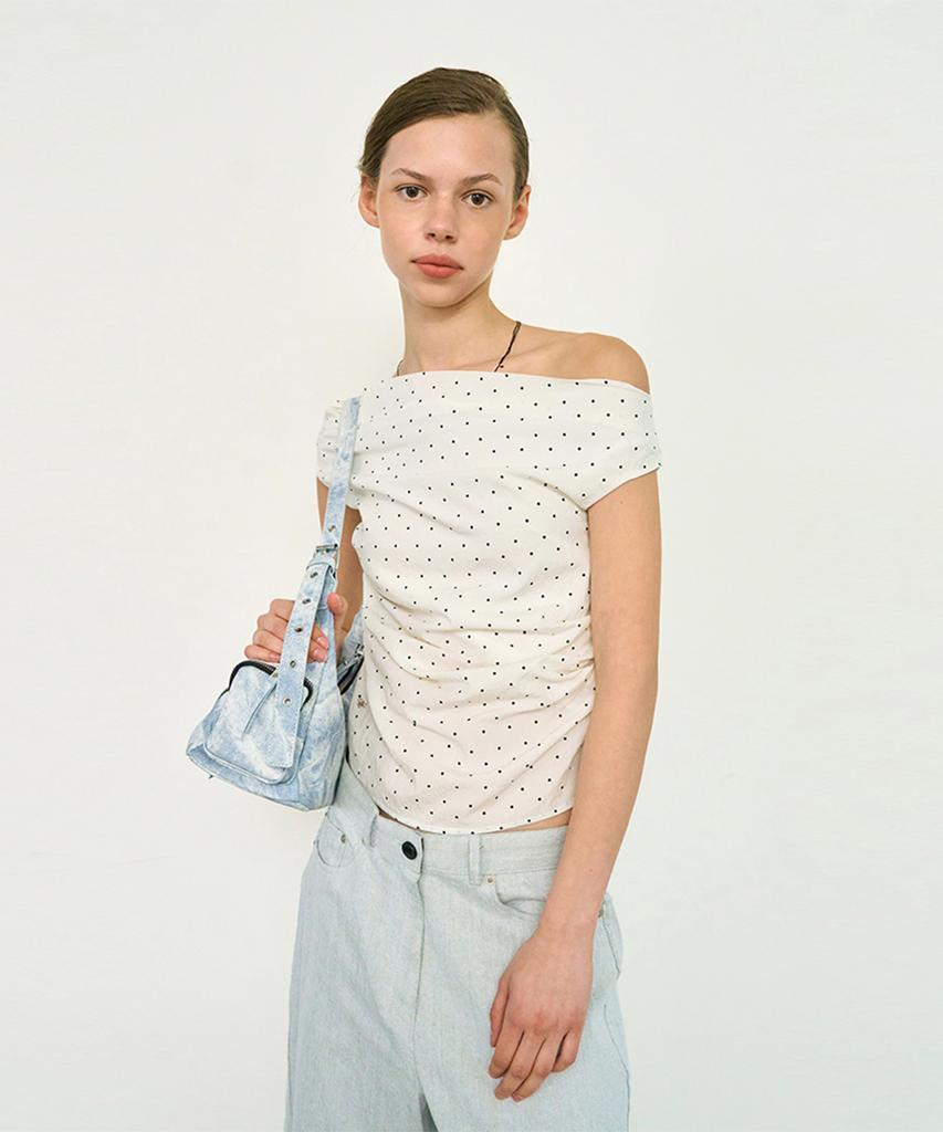 OUI MAIS NON Polka-Dot Top