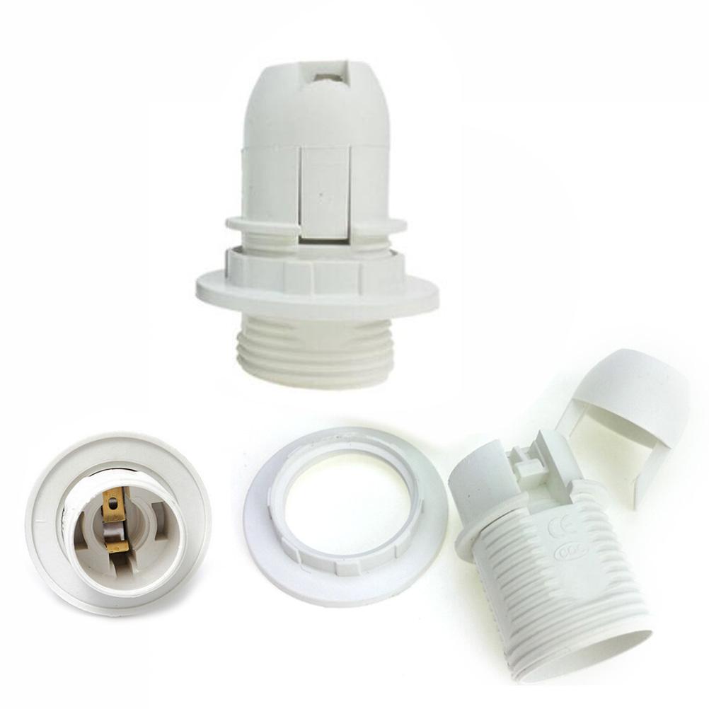 Мини-винт E14 M10 цоколь для лампочки держатель подвесной патрон абажур воротник 220 В 110 В черный/белый