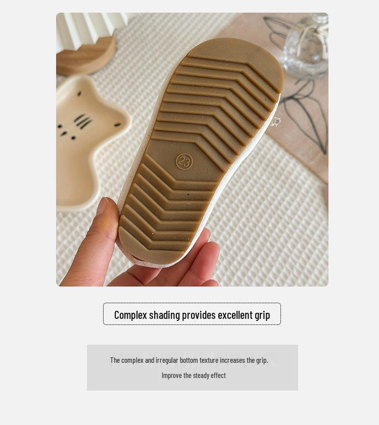 Корейские туфли-принцессы для девочек - Весна/Осень, Бархатные балетки с бантом