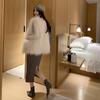 Осенне-зимний меховой жилет средней длины 2 новых imitation raccoon wool girl imitation fox fur imitation fur coat woman