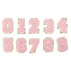 10Pcs Pink Number Patches 0 To 9 Number Exquisite Pink Easy Ironing Widely Used Iron On Patches for Jacket Shirt Shoes