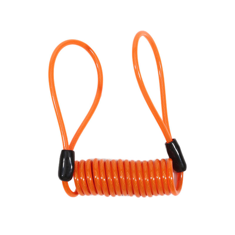 Motorcycle Helmet Reminder Spring Cable Lock Anti-Theft Rope Disc Lock Bicycle Security Theft Protection Travel Wire Rope