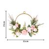 Искусственное настенное подвесное украшение, имитация цветочного венка, подвеска для свадьбы, дома, рождественского украшения