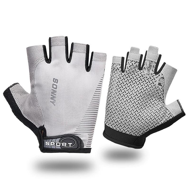Унисекс Велосипедные и Рыболовные Силиконовые Перчатки без Пальцев – Нескользящие, Совместимые с Сенсорным Экраном, Защита от Солнца