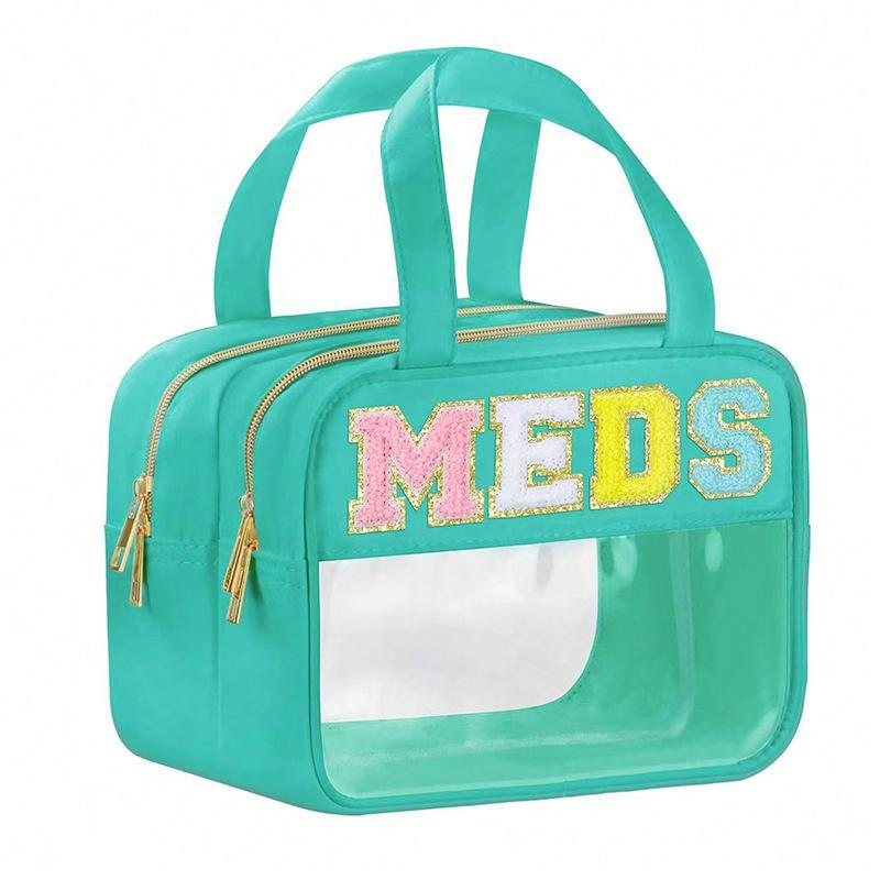 Прозрачная косметичка из ПВХ с пересечением границ - большая вместимость, многофункциональная, портативная сумка для хранения туалетных принадлежностей