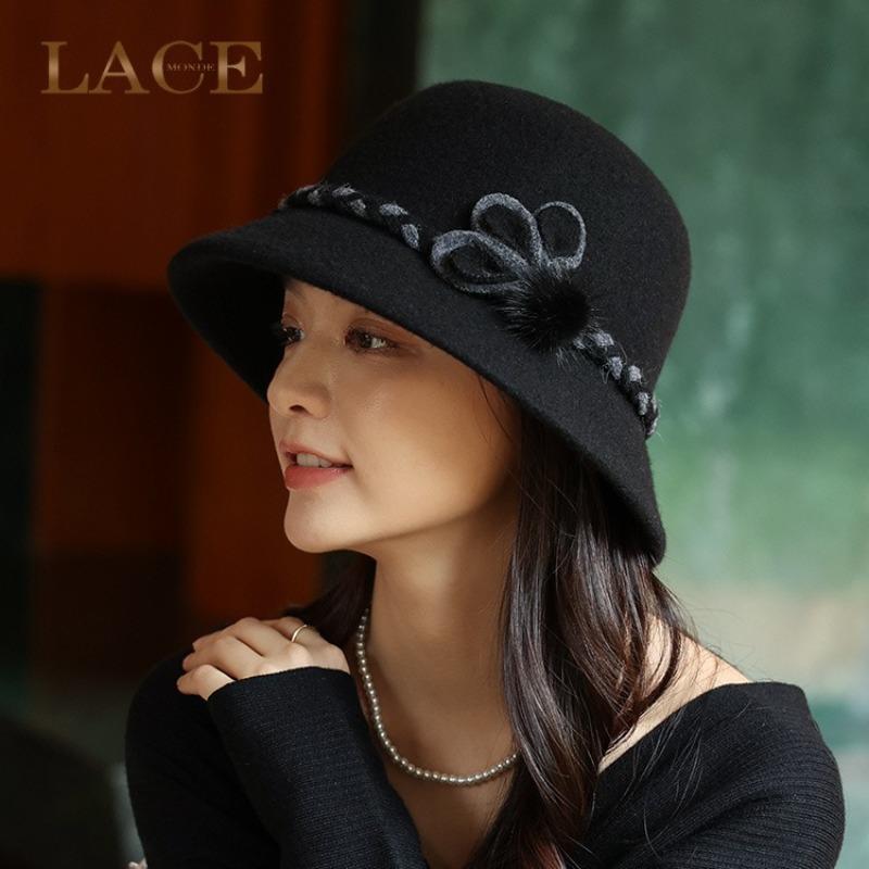 Шапки для женщин среднего возраста и пожилых женщин, осенне-зимние шерстяные шапки-лопатки, цилиндры, толстые теплые шапки для рыбаков для мам