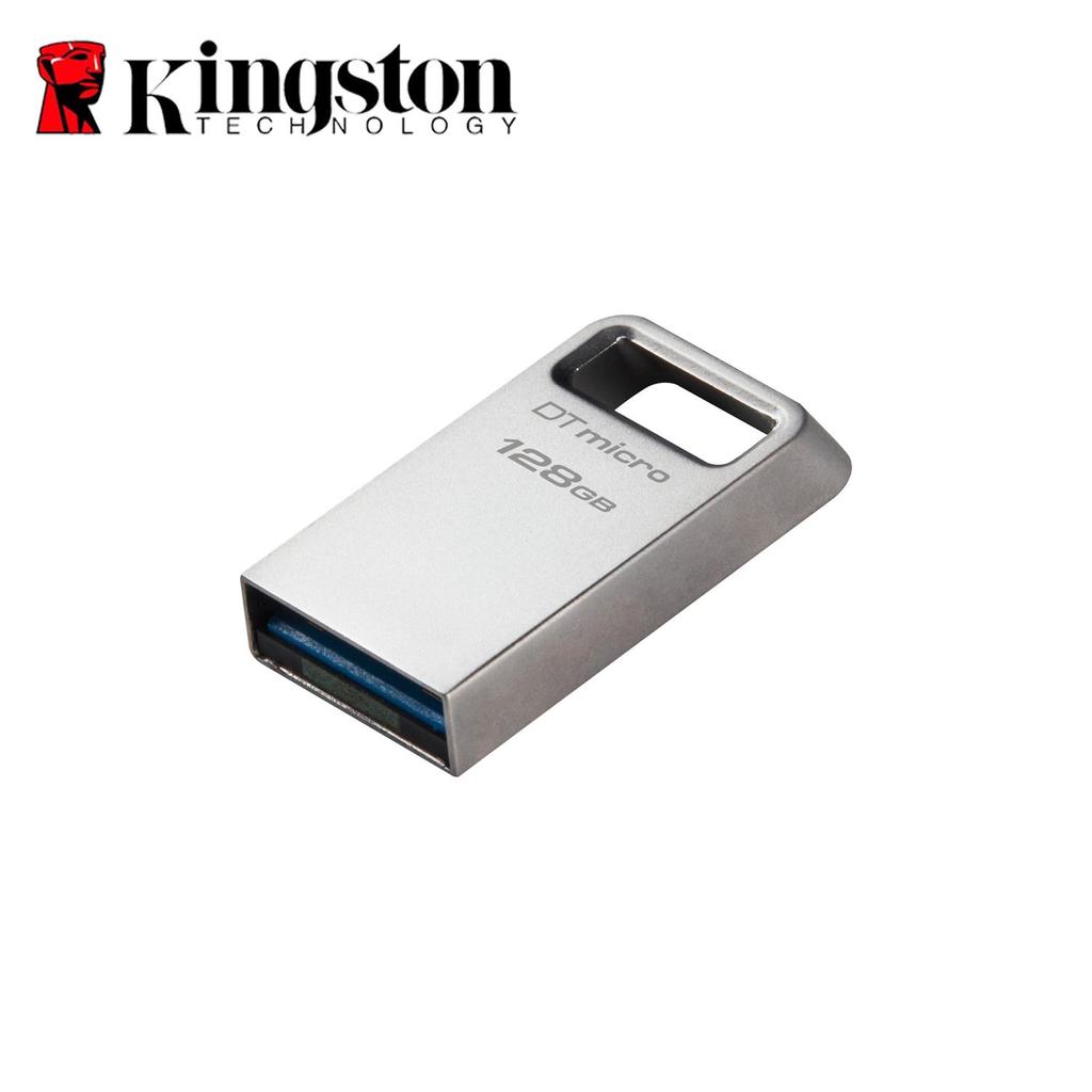 Kingston 128 ГБ Мини USB 3.2 Флешка Металлическая Флешка 64 ГБ 256 ГБ DTMC3G2 USB Флешка Чтение 200 МБ/с Автомобильный U-диск Серебристый Ультрамаленький