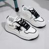 White Shoes Fashionable Spring New Platform Height Increasing Breathable Casual Shoes for Students