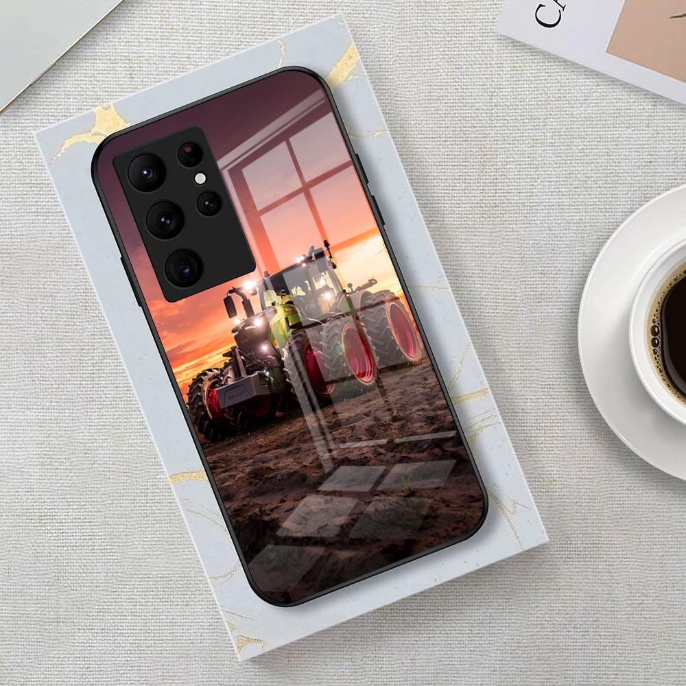 Machinery FENDT Phone Case For Samsung S26 S25 Edge Ultra 23 22 21 20 Ultra Plus S24 Fe Glass Cover
