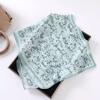 Fashion new long silk scarf women's Korean version line printing simulation silk medium length thin scarf sunscreen shawl