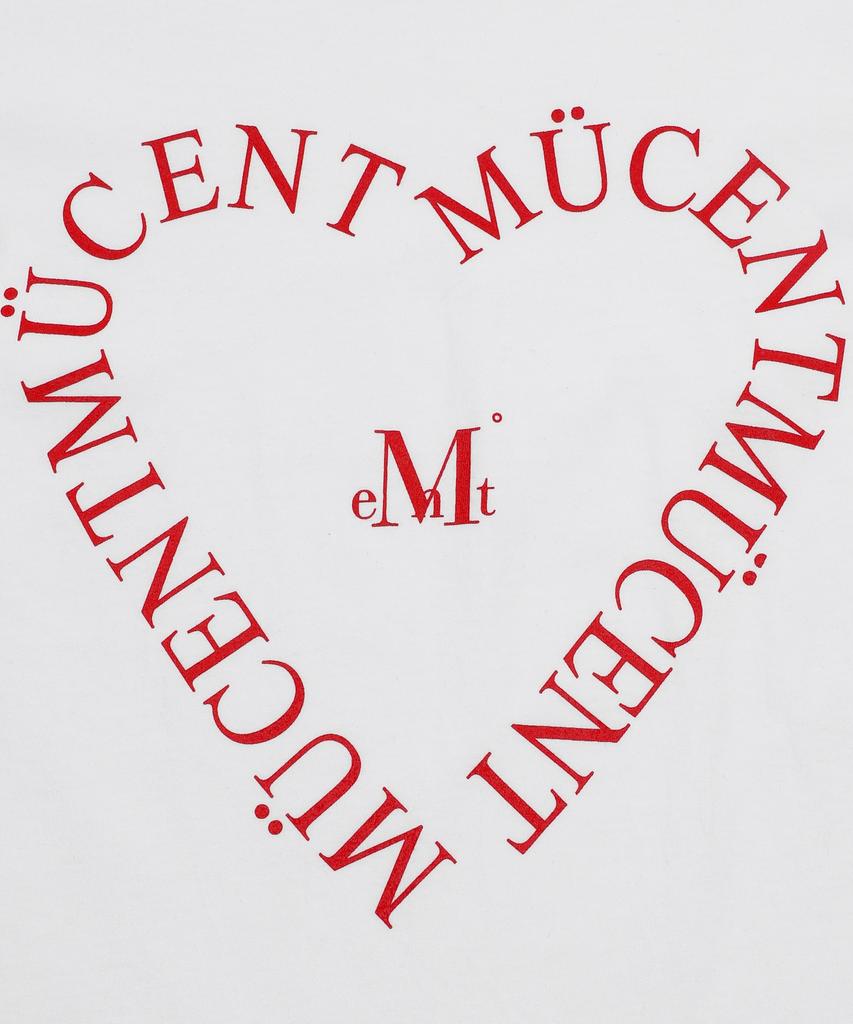 MUCENT Heart Lettering Long Sleeve T-Shirt (2 Colors)