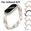 Stainless Steel Strap for Xiaomi Mi Band 9 Magnetic   Buckle Metal Bracelet for Miband 8 NFC Quick Release Replacement Band