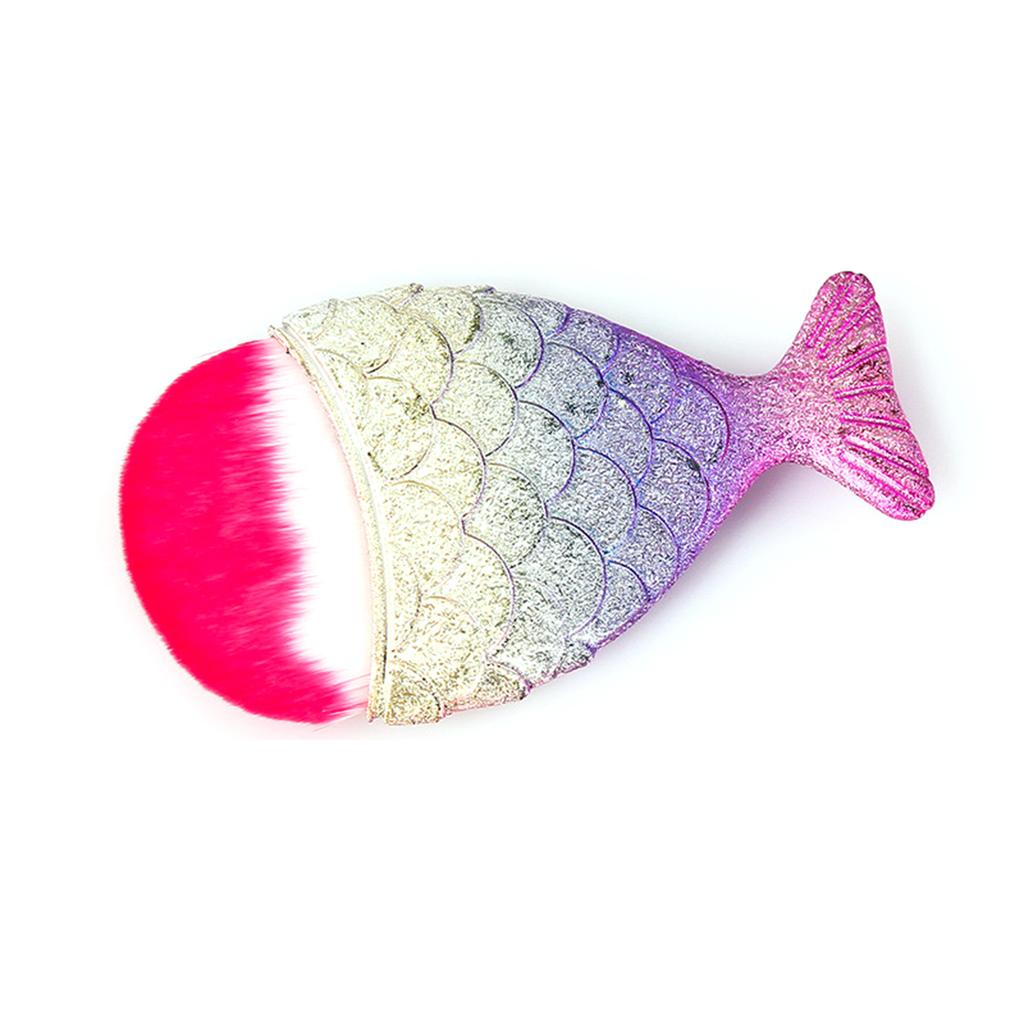 Puntos Nail Art Хвост Русалки Дизайн Мягкая кисть для удаления пыли Чистящий маникюрный инструмент