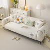 Панда Новый Шенилл Подушка для дивана Универсальная для четырех сезонов Мультяшная подушка для сиденья Фиксированный Нескользящий Чехол на диван Покрывало