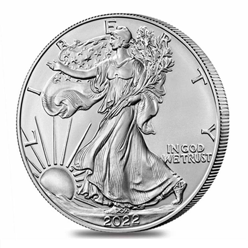 Statue of Liberty commemorative coin, 2011-2024, Eagle Ocean coin, silver plated, commemorative medal