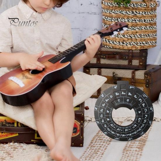 Колесо аккордов для гитары Колесо квинтового круга Портативный инструмент для создания мелодий Простой в использовании инструмент для изучения теории музыки для музыкантов Написание песен