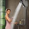 Душевая лейка с ручным управлением, 5 режимов распыления, дождевая душевая лейка со щеткой, душевая лейка для ванной комнаты, съемные головки для ванной комнаты